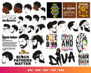 Afro Clipart Bundle, PNG & SVG Files for Cricut & Silhouette