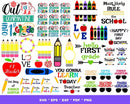 Back To School SVG Bundle 2000+ Files For Cricut & Silhouette