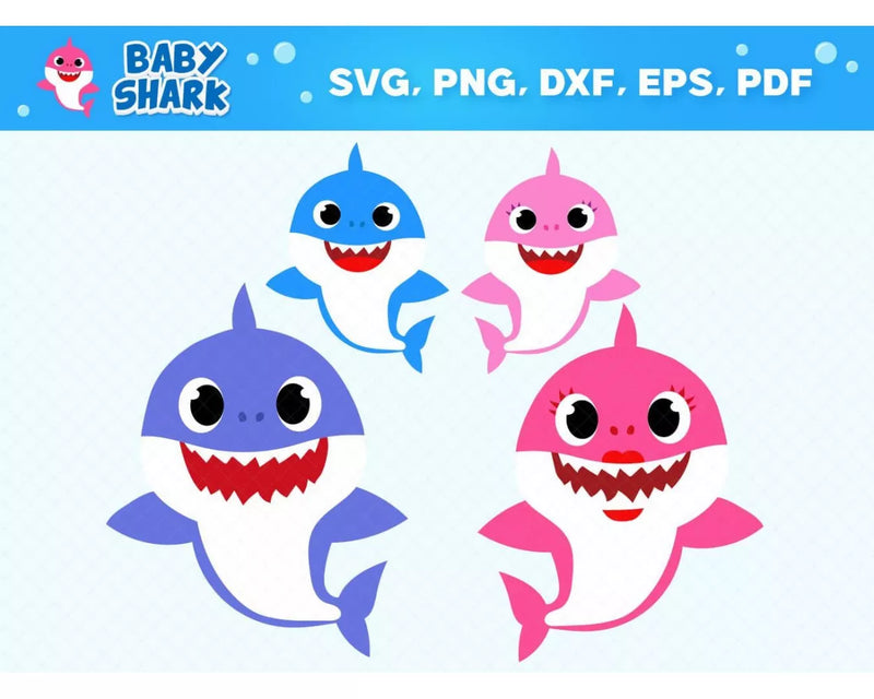 Baby Shark Svg, Baby Shark Alphabet Svg, Baby Shark Font Png, Baby Shark Clipart