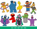 Sesame Street SVG Bundle, Sesame Street Birthday SVG, Sesame Street SVG For Cricut, Sesame PNG Transparent