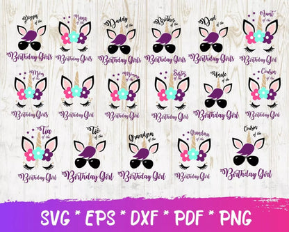 Unicorn Clipart Bundle, Unicorn SVG Cut Files for Cricut, Unicorn Silhouette Vector Cut Files