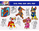Mighty Pups Clipart Bundle, PNG & SVG Cut Files for Cricut / Silhouette