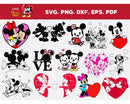 Mickey And Minnie Mouse SVG, Mickey Mouse Cricut Files, Minnie SVG Files For Cricut, Mickey PNG Transparent