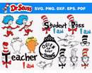 Dr Seuss SVG, Dr Seuss SVG Cricut, Dr Seuss Hat PNG, Dr Seuss SVG  Cut Files, Dr Seuss Clipart Bundle