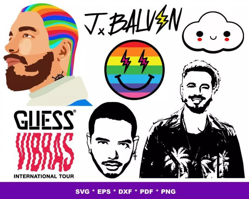 J Balvin SVG Bundle 150+ Files For Cricut & Silhouette