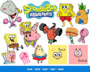 Spongebob Clipart Bundle, Spongebob Face SVG, Spongebob SVG For Cricut, Spongebob Silhouette Vector Cut Files
