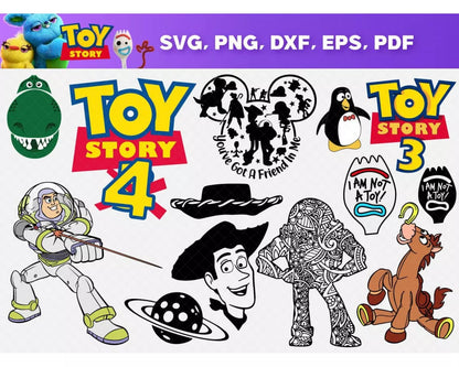 Toy Story SVG Bundle, Toy Story Birthday SVG, Buzz Lightyear SVG For Cricut, Toy Story PNG Transparent, Toy Story Clipart
