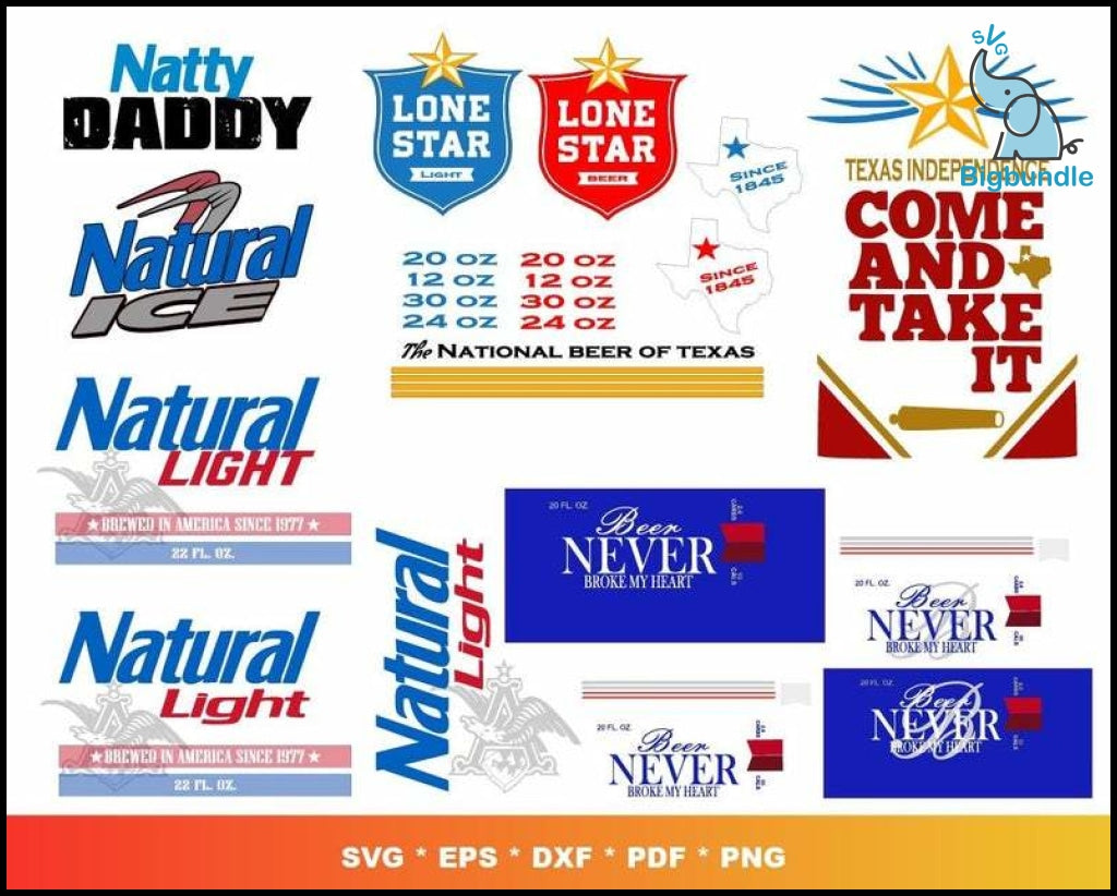 200+ Beer bundle svg, png, eps, dxf for cricut and print