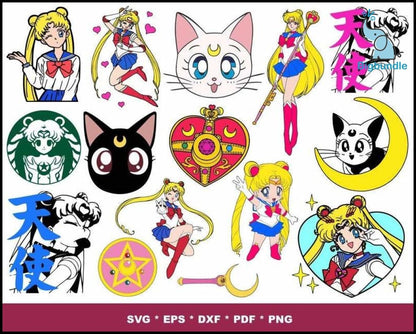 250+ Sailor Moon SVG Bundle