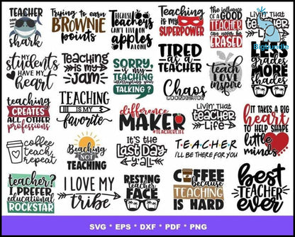 2000+ Back to school mega bundle svg, png, eps, dxf for cricut and print