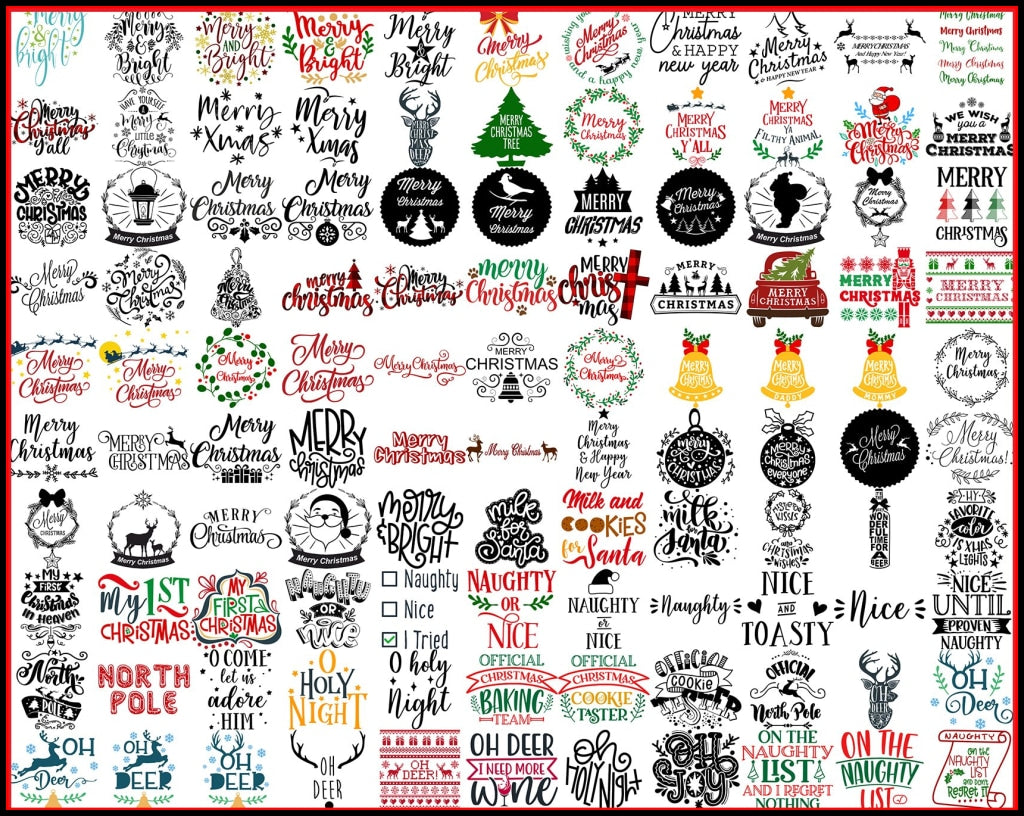2000+ Christmas SVG Bundle, Christmas Svg, Holiday Svg, Winter Svg, Christmas Sign Svg, Christmas Quotes, Cut File, Cricut, Silhouette