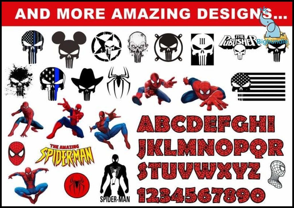 2000+ Marvel SVG Mega Bundle