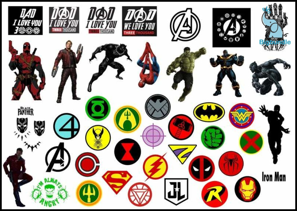 2000+ Marvel SVG Mega Bundle