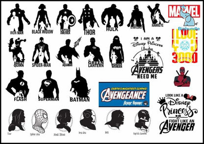 2000+ Marvel SVG Mega Bundle