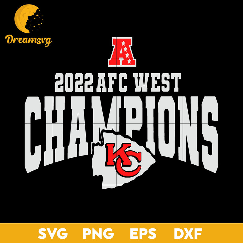 2022 A F C WeSt Champions Kan Sas City Chie Fs Svg, Funny Svg, png, dxf, eps digital file.