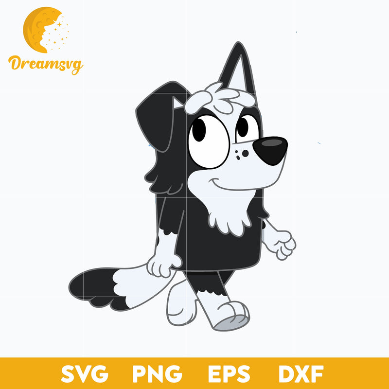 Mackenzie Svg, Bluey Svg, Bluey character svg, Bluey Cartoon svg, cartoon svg, png, dxf, eps digital file.