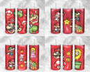 Mario 3D Inflated Puffy Tumbler Wrap Cartoon Movie - Instant download