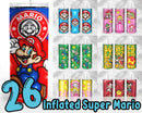 Mario 3D Inflated Puffy Tumbler Wrap Cartoon Movie - Instant download
