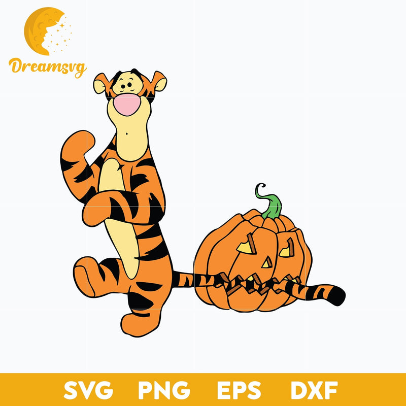 Tigger Halloween Svg, Tigger Svg, Winnie the Pooh, Halloween Svg, png, dxf, eps digital file.