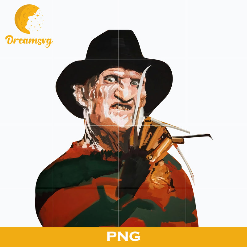 Freddy Krueger PNG, Freddy Krueger Halloween, Scary Halloween, Horror Characters, Halloween svg, png digital file.