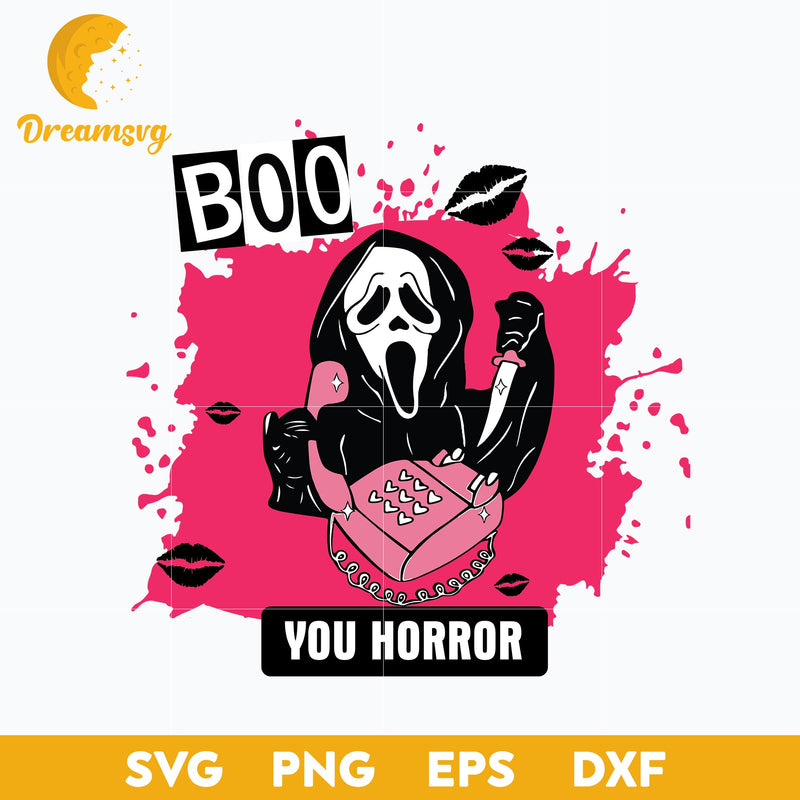 Boo You Whore Svg, Mean Girls x Scream Svg, Halloween Svg, png, dxf, eps digital file.