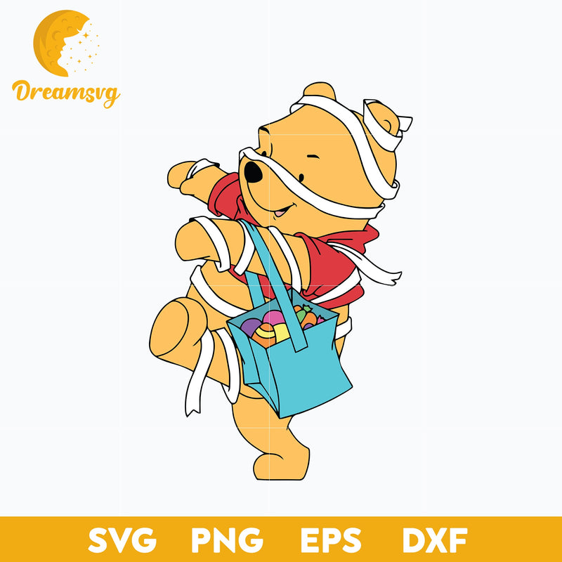 Winnie The Pooh Svg, Winnie The Pooh Halloween Svg, Pooh Bear Halloween Svg , Halloween Svg, png, dxf, eps digital file.