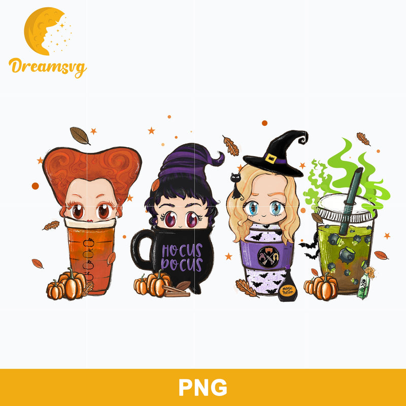 Hocus Pocus Halloween Coffee Png, Hocus Pocus Sublimation Png Digital File