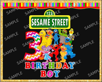 21+ Sesame PNG Bundle, Sesame street png, Bundle birthday boy designs, digital download.