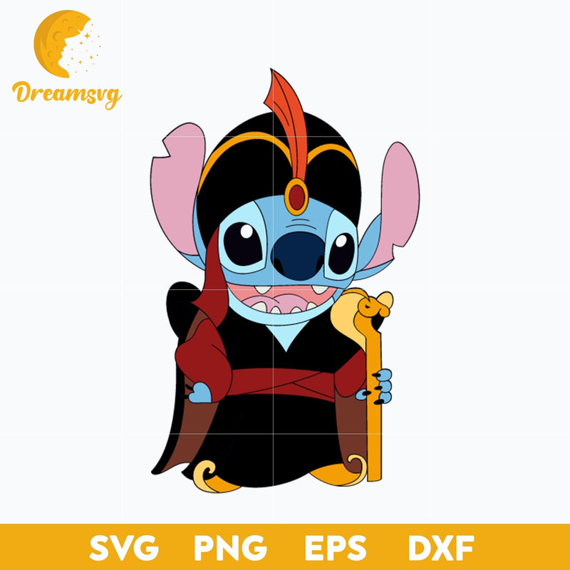 Stitch Aladdin SVG, Stitch Villain SVG, Stitch Halloween SVG, PNG, DXF, EPS Digital File.