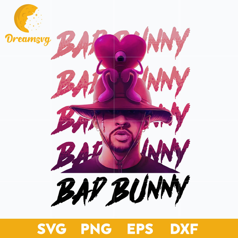 Bad Bunny svg, Un Verano Sin Ti Svg, layered svg, cricut svg, files for cricut, png, dxf, eps digital file.