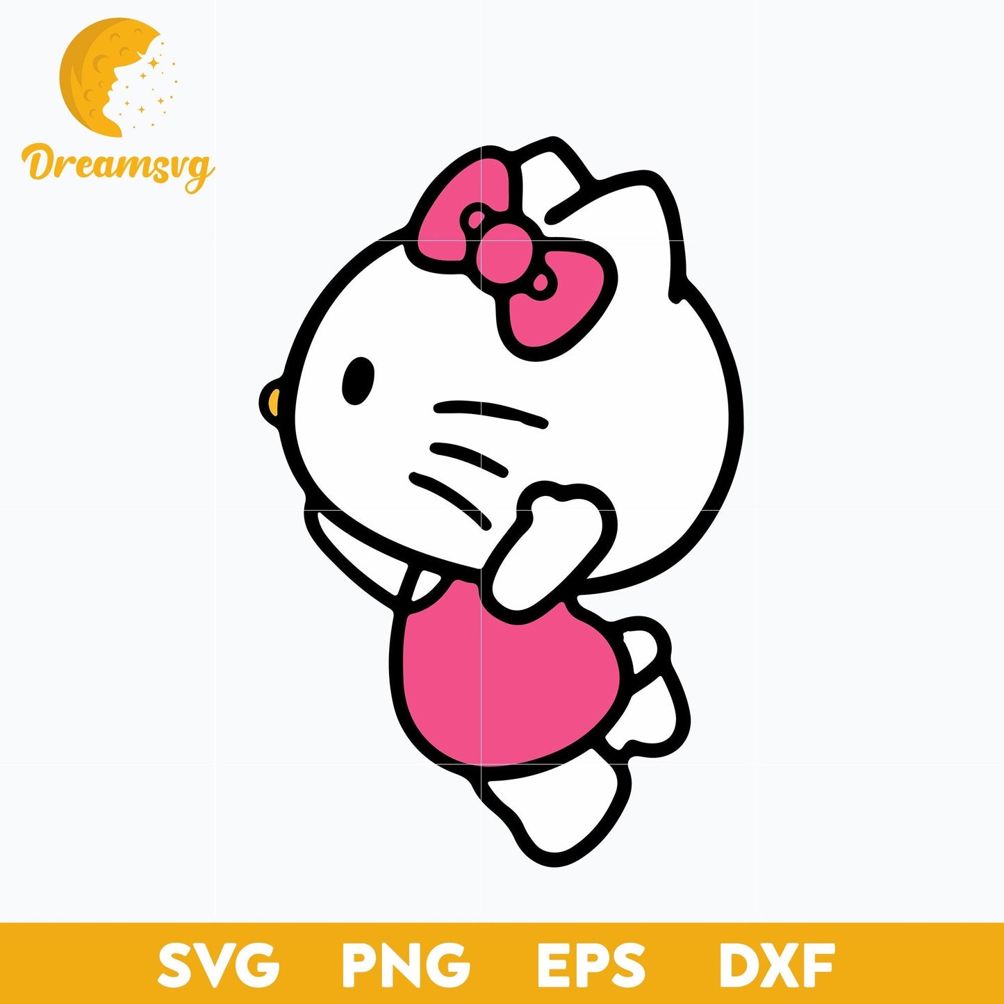 Hello Kitty Svg, Hello kitty characters, Hello Kitty cartoon svg, Cartoon svg, png, dxf, eps digital file