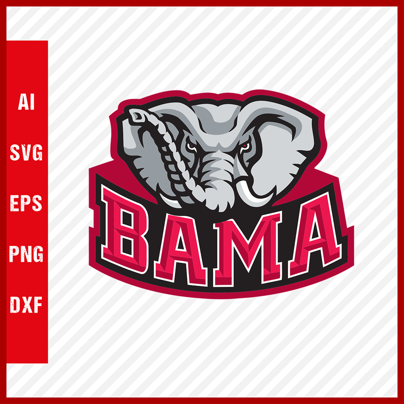 Alabama Crimson Tide Logo svg NCAA National Collegiate Athletic Association Team Clipart