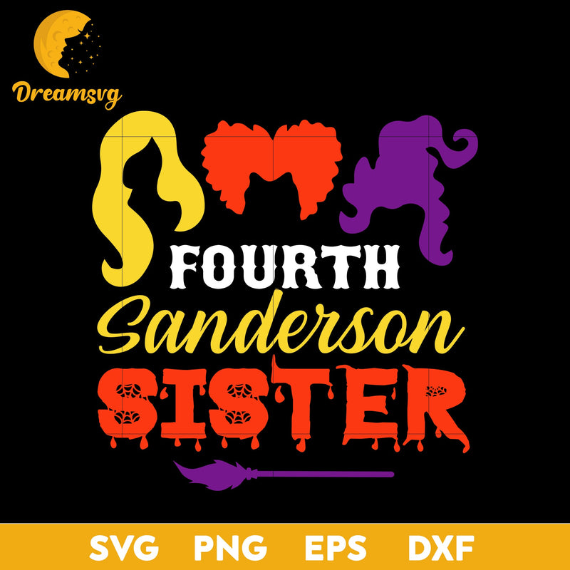 Fourth sanderson sister svg, Halloween svg, png, dxf, eps digital file.