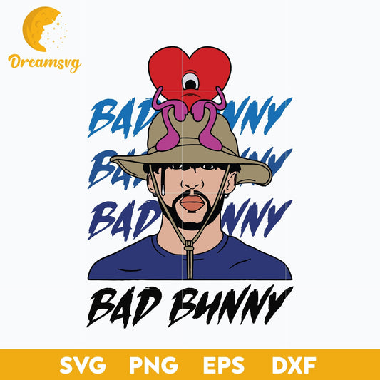Bad Bunny svg, Un Verano Sin Ti Svg, layered svg, cricut svg, files for cricut, png, dxf, eps digital file.