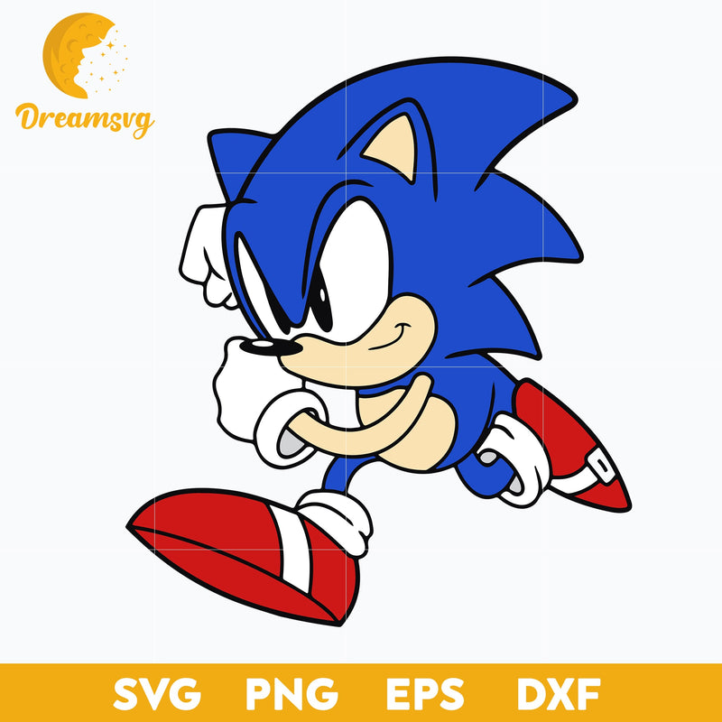 The Hedgehog Svg, Sonic Svg, Sonic Head Svg, Face Svg, Characters SVG, Cut files for Cricut, Cartoon svg, png, dxf, eps file.