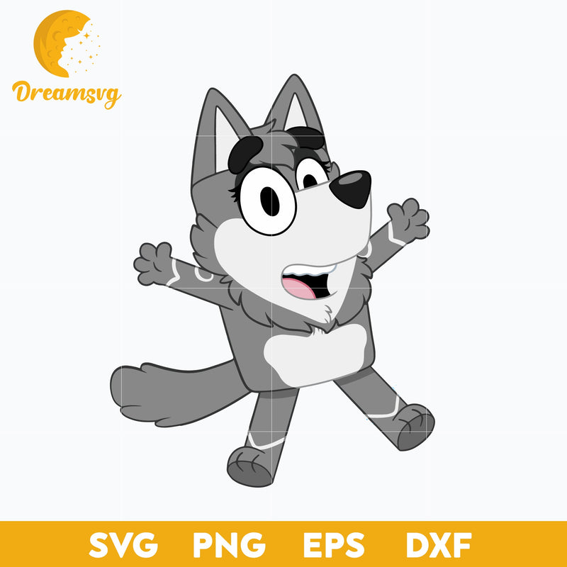 Bluey Svg, Mackenzie svg, Bluey character svg, Bluey Cartoon svg, cartoon svg, png, dxf, eps digital file.