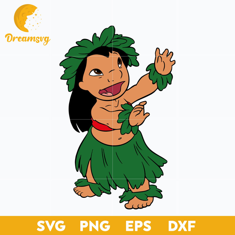 Lilo SVG, Lilo and Stitch SVG, Cartoon SVG, PNG, DXF, EPS Digital File ST0024346