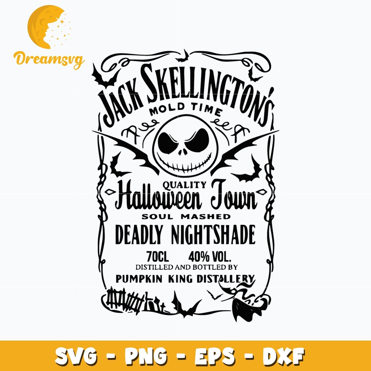 Jack skellington mold time halloween svg, digital download