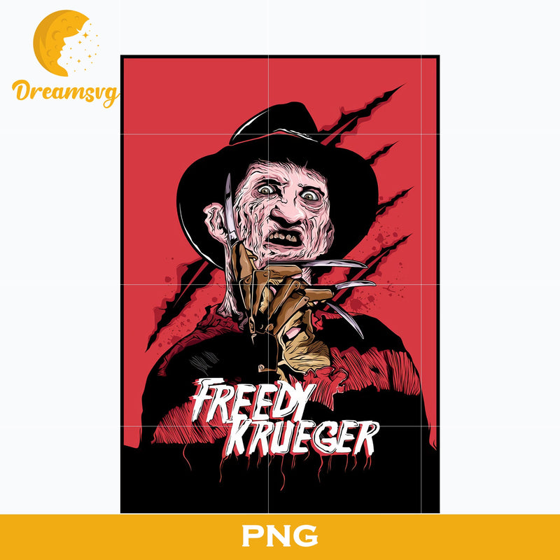 Freddy Krueger PNG, Freddy Krueger Halloween, Scary Halloween, Horror Characters, Halloween svg, png digital file.