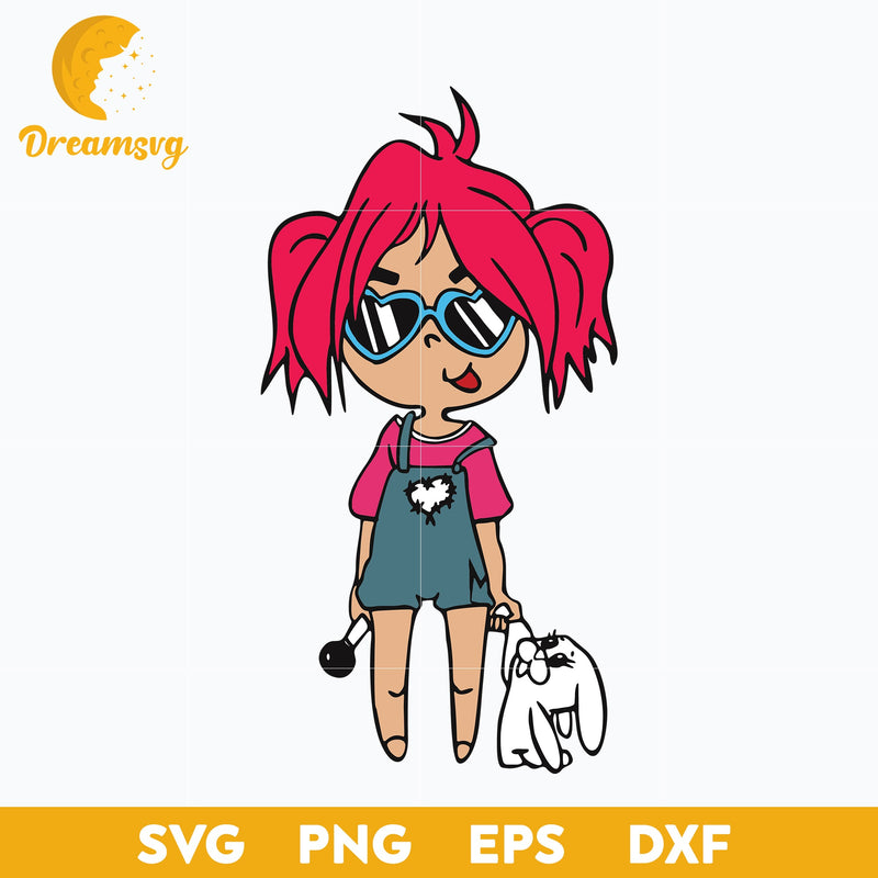 Baby Karol G Red Hair Svg, Bichota Svg, Png, Dxf, Eps Digital file