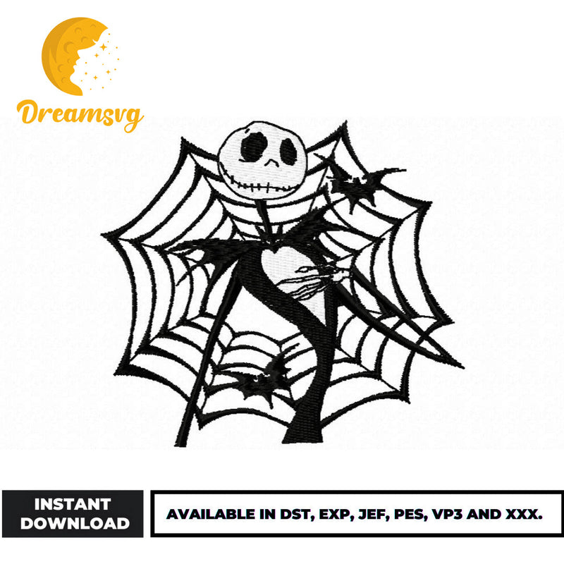 Jack Skellington embroidery design