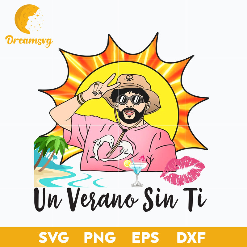 Bad Bunny svg, Un Verano Sin Ti Svg, layered svg, cricut svg, files for cricut, png, dxf, eps digital file.