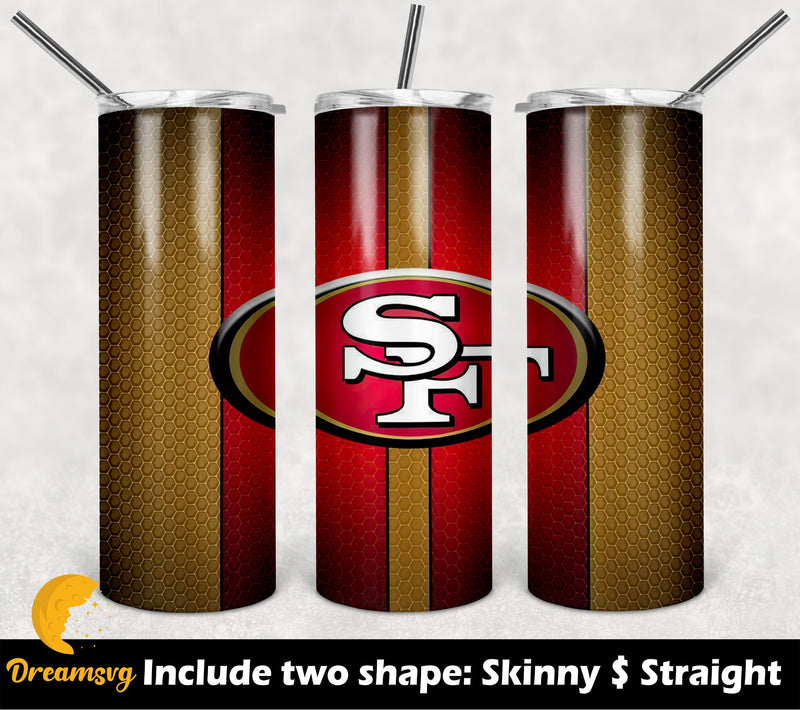 20 oz Skinny Tumbler NFL png,  Tumbler Wrap Sublimation Waterslide JPG Design Sublimation PNG Graphics Designs Instant Download