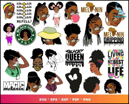 2800+ HUGE AFRO SVG new Bundle, Bundle svg, eps, png, dxf