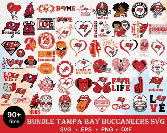 90+ Tampa Bay Buccaneers Bundle svg, Bundle Buccaneers svg, Bundle nfl svg, nfl svg, Sport svg
