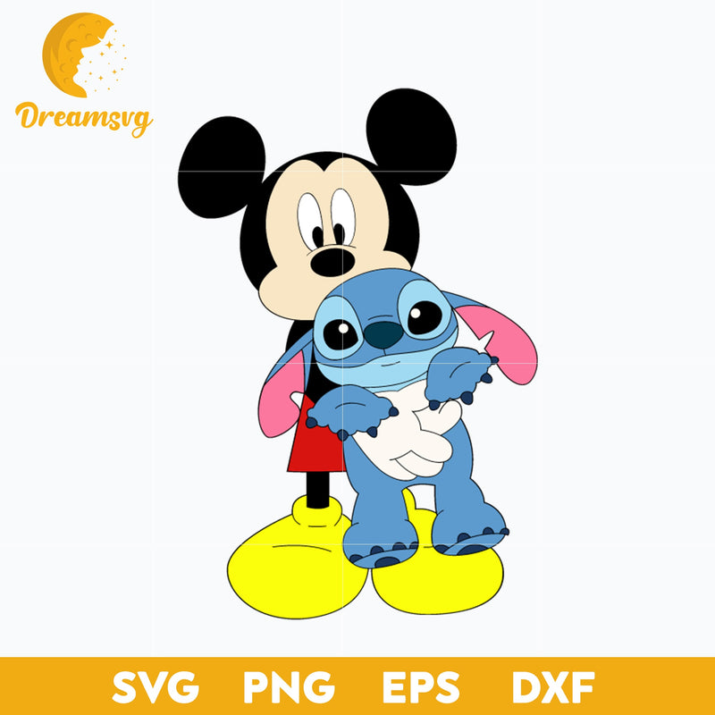 Mickey And Stitch Best Friend SVG, Mickey And Stitch SVG, Stitch Halloween SVG, PNG, DXF, EPS Digital File.