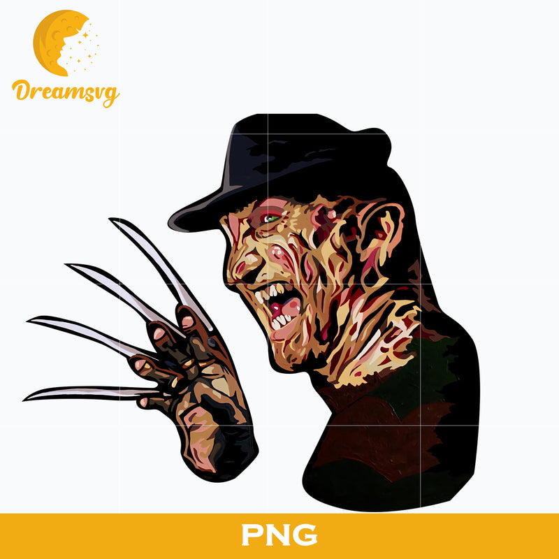 Freddy Krueger PNG, Freddy Krueger Halloween, Scary Halloween, Horror Characters, Halloween svg, png digital file.