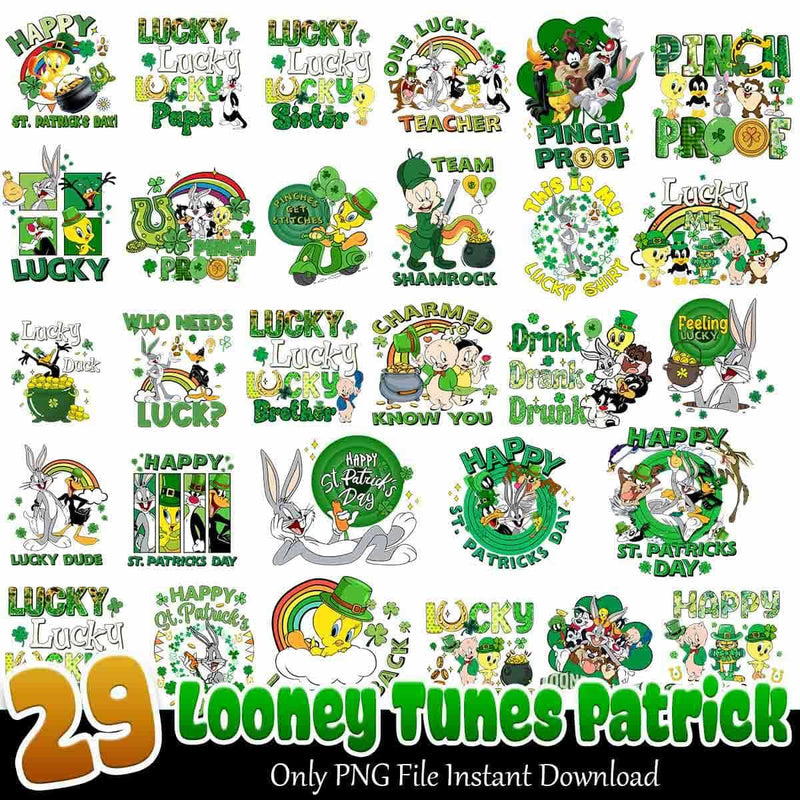 Looney Tunes Patrick PNG, Happy Patrick’s Day PNG, Looney Tunes Patrick Day PNG Designs