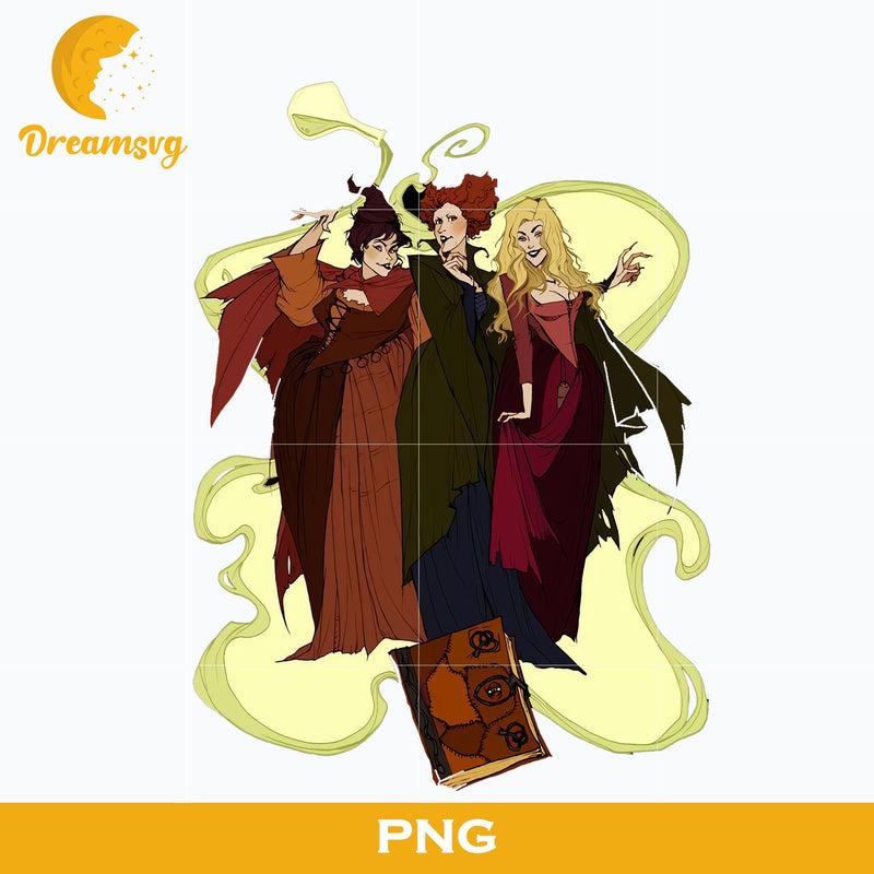 Sanderson Hocus Pocus PNG, Freddy Krueger Halloween, Scary Halloween, Horror Characters, Halloween svg, png digital file.