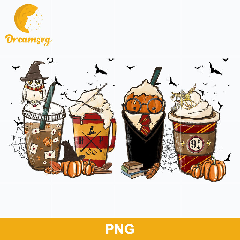 Harry Potter Coffee Halloween Png, Harry Potter Halloween Png Digital File.